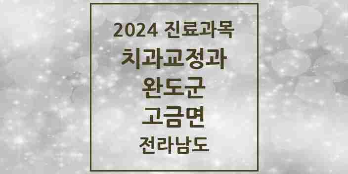 2024 고금면 교정치과 모음 1곳 | 전라남도 완도군 추천 리스트