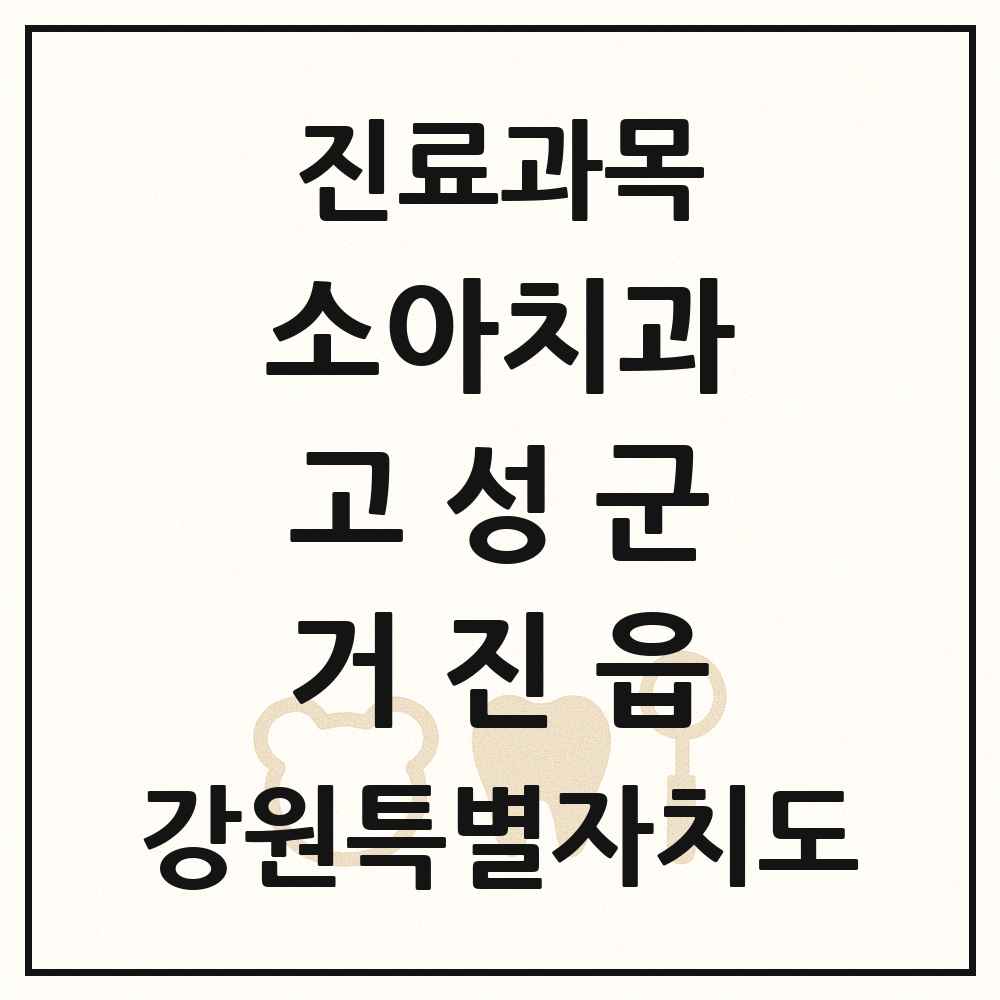 2025 강원특별자치도 고성군 거진읍 소아치과 목록 1곳