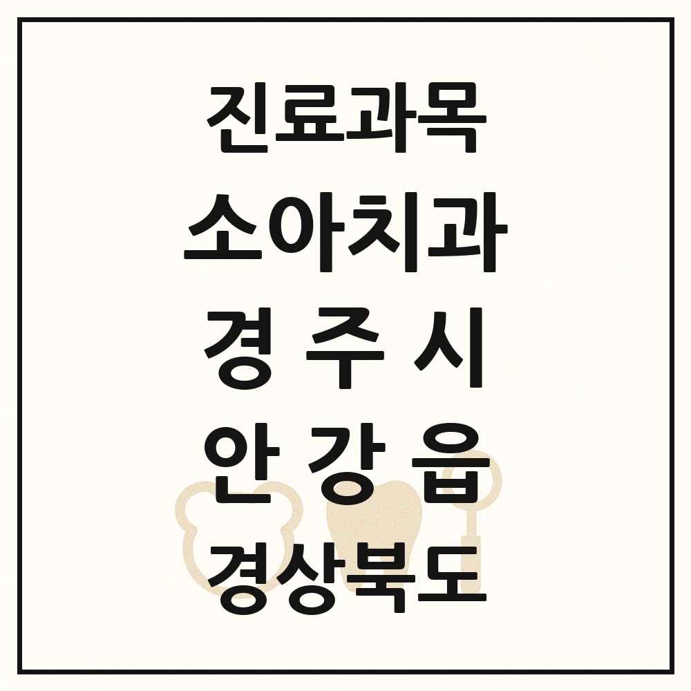 2025 경상북도 경주시 안강읍 소아치과 목록 6곳