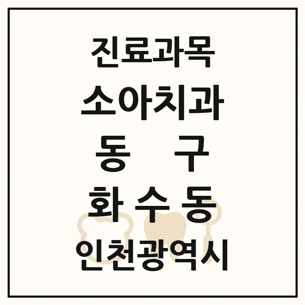 2025 인천광역시 동구 화수동 소아치과 목록 1곳