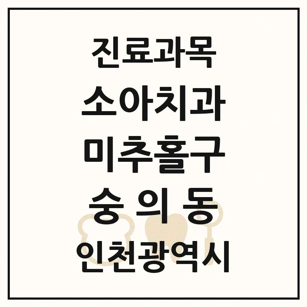 2025 인천광역시 미추홀구 숭의동 소아치과 목록 7곳