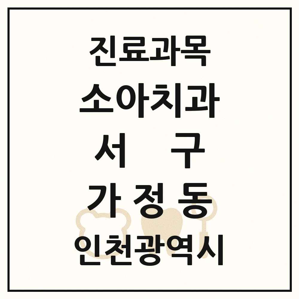 2025 인천광역시 서구 가정동 소아치과 목록 20곳