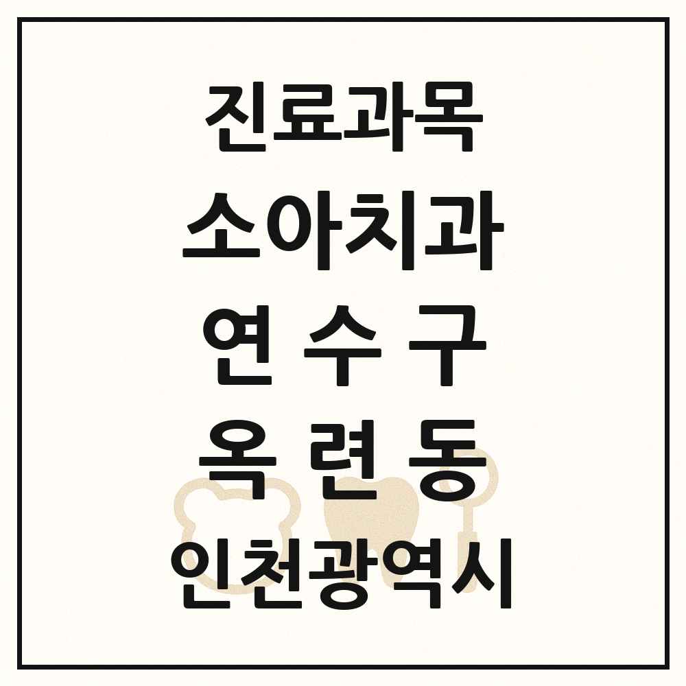 2025 인천광역시 연수구 옥련동 소아치과 목록 3곳