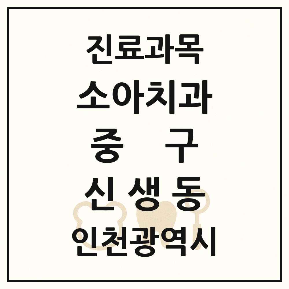2025 인천광역시 중구 신생동 소아치과 목록 1곳