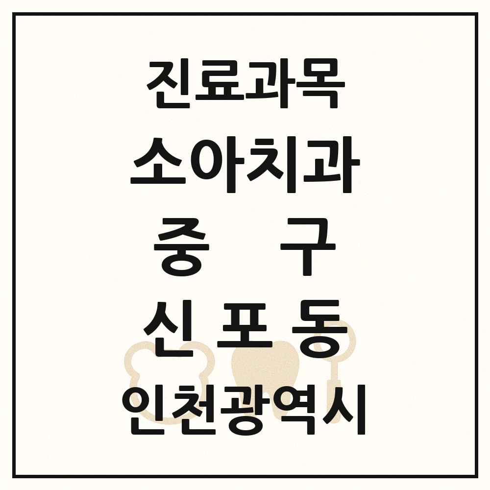 2025 인천광역시 중구 신포동 소아치과 목록 2곳