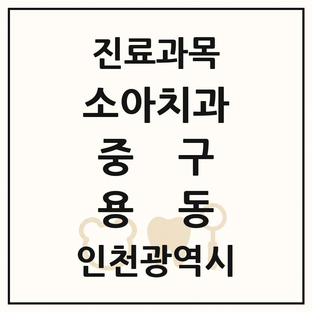 2025 인천광역시 중구 용동 소아치과 목록 1곳