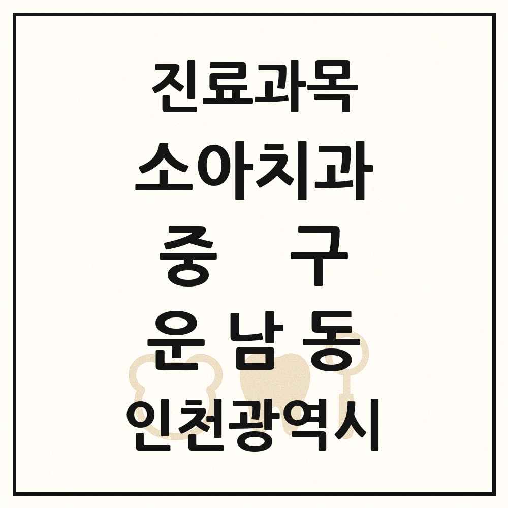 2025 인천광역시 중구 운남동 소아치과 목록 2곳