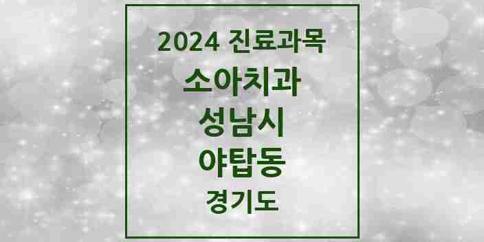 2024 야탑동 소아치과 모음 25곳 | 경기도 성남시 추천 리스트