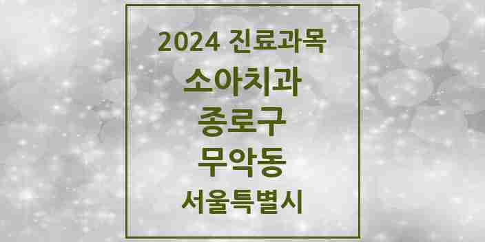 2024 무악동 소아치과 모음 2곳 | 서울특별시 종로구 추천 리스트