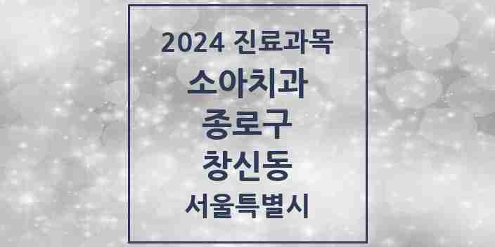 2024 창신동 소아치과 모음 5곳 | 서울특별시 종로구 추천 리스트