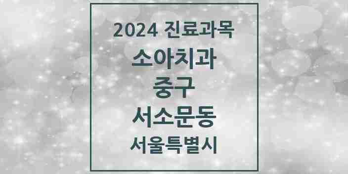 2024 서소문동 소아치과 모음 9곳 | 서울특별시 중구 추천 리스트