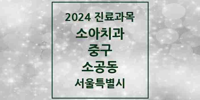 2024 소공동 소아치과 모음 1곳 | 서울특별시 중구 추천 리스트