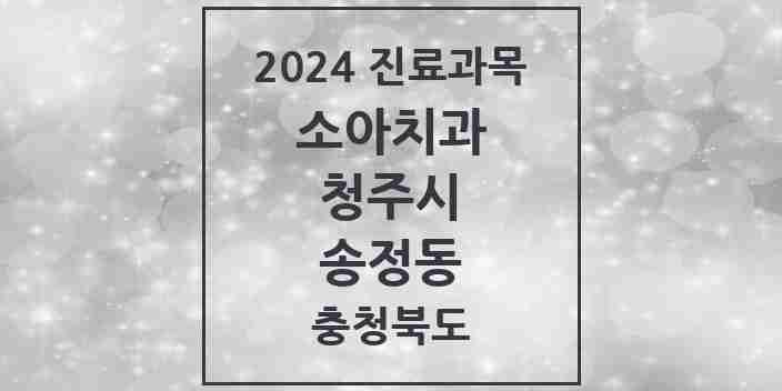 2024 송정동 소아치과 모음 1곳 | 충청북도 청주시 추천 리스트