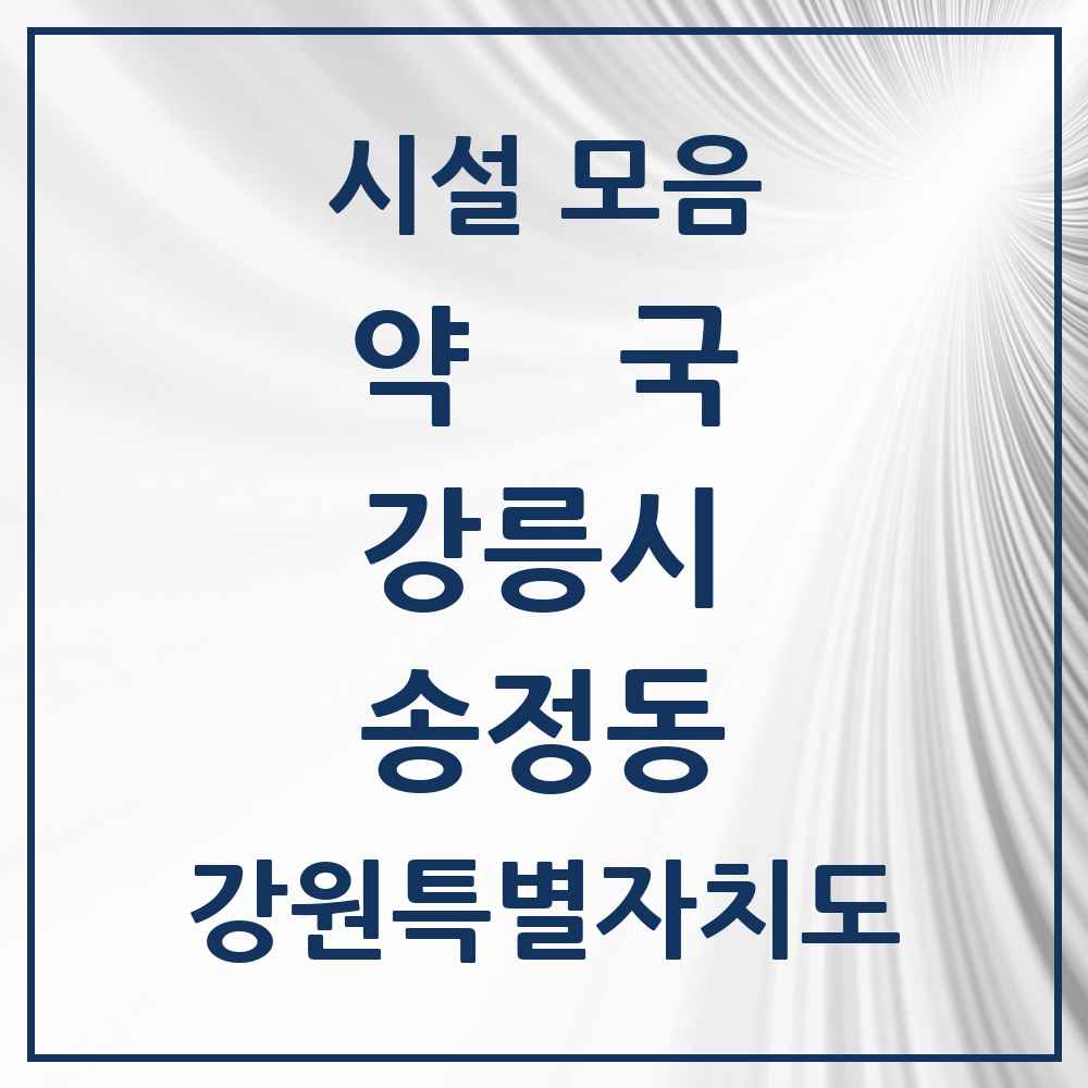 2025 강원특별자치도 강릉시 송정동 약국 목록 1곳