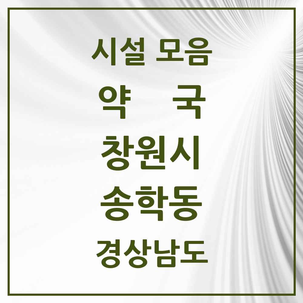 2025 경상남도 창원시 송학동 약국 목록 1곳