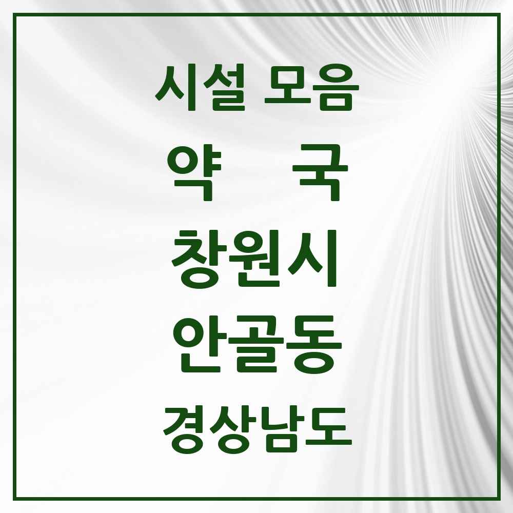 2025 경상남도 창원시 안골동 약국 목록 1곳