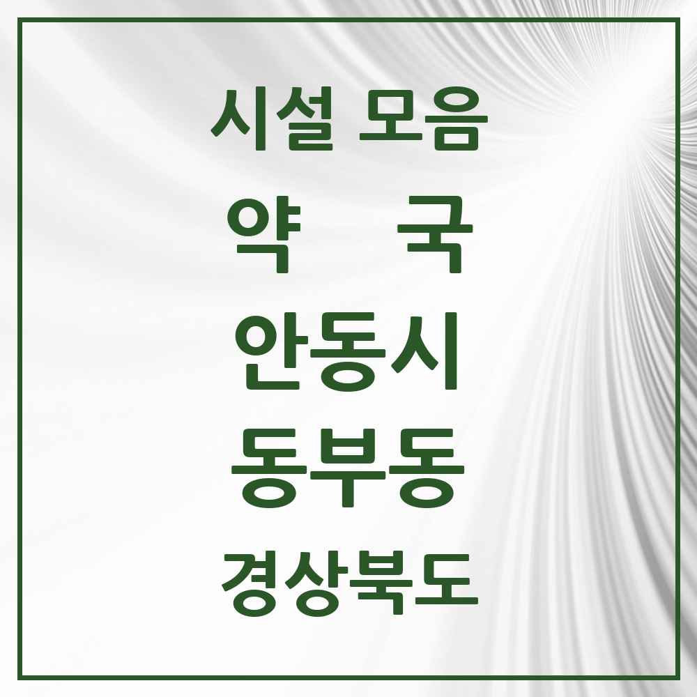 2025 경상북도 안동시 동부동 약국 목록 3곳