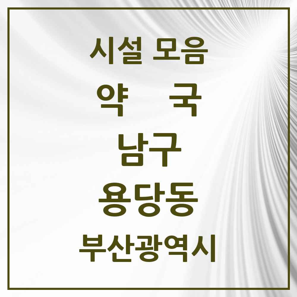 2025 부산광역시 남구 용당동 약국 목록 2곳