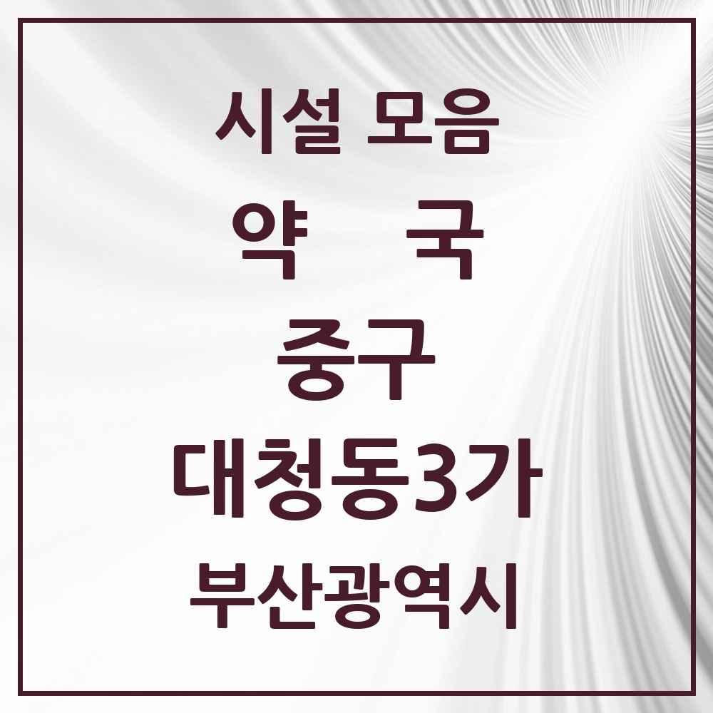 2025 부산광역시 중구 대청동3가 약국 목록 3곳
