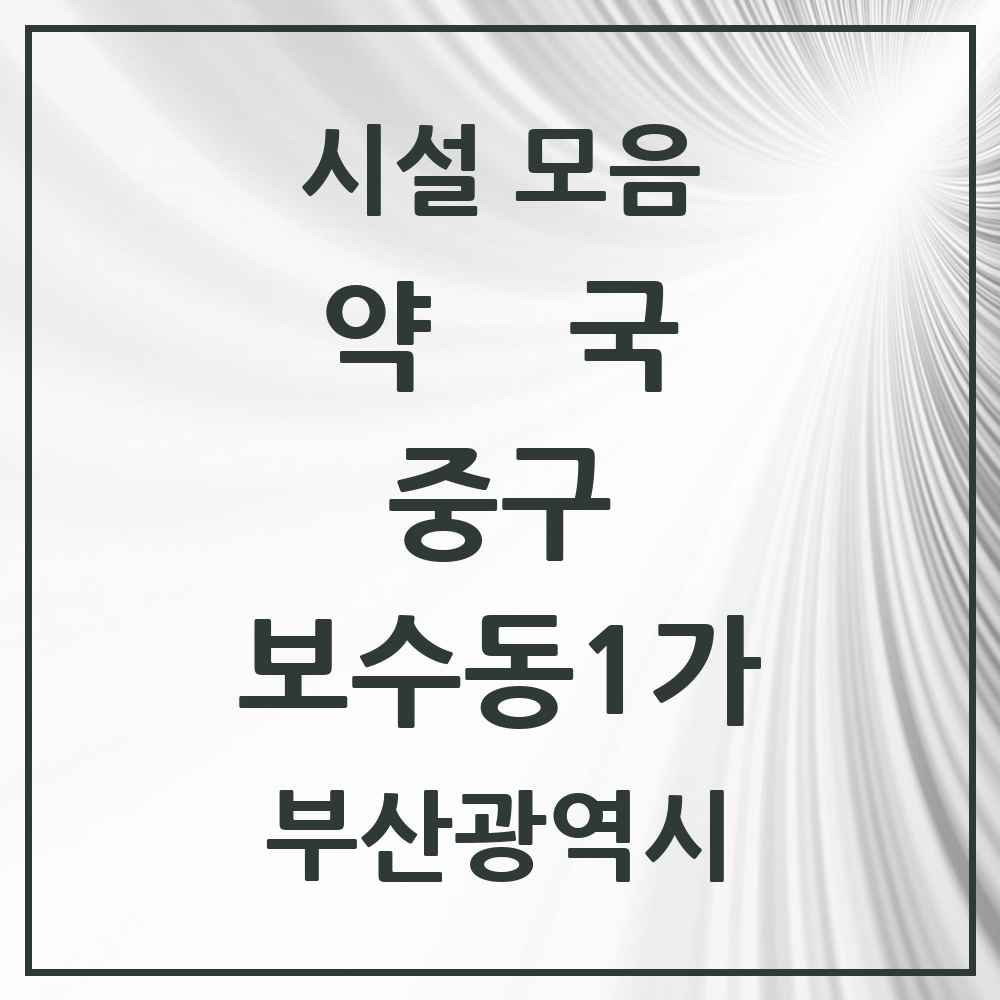 2025 부산광역시 중구 보수동1가 약국 목록 3곳