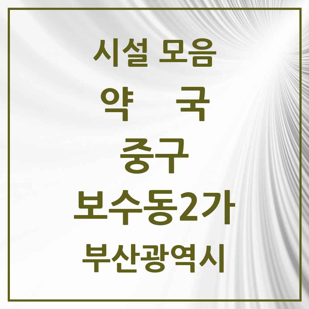 2025 부산광역시 중구 보수동2가 약국 목록 1곳