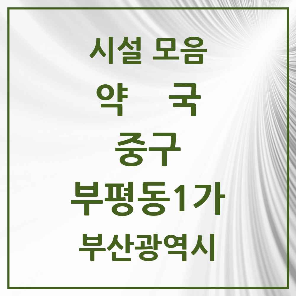 2025 부산광역시 중구 부평동1가 약국 목록 2곳
