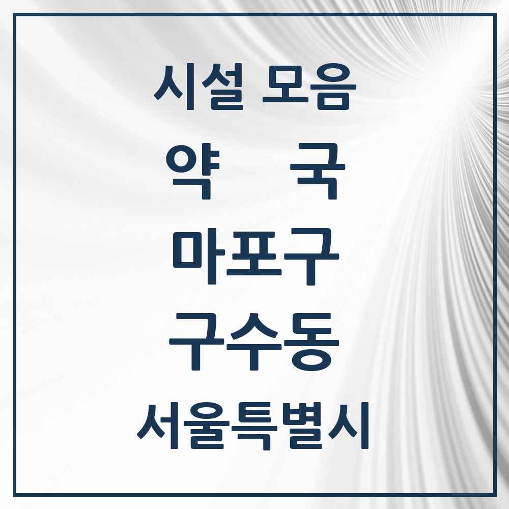 2025 서울특별시 마포구 구수동 약국 목록 1곳