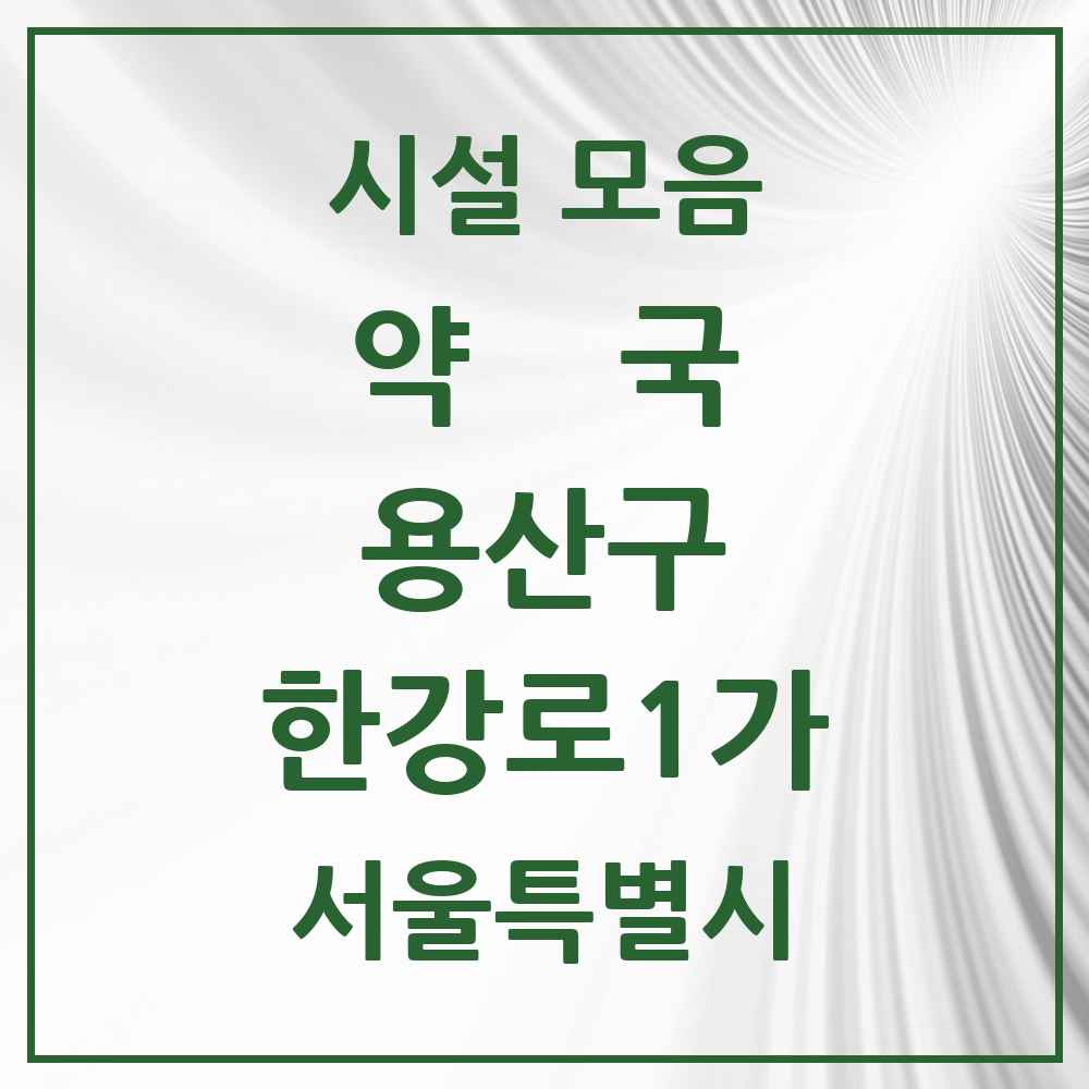 2025 서울특별시 용산구 한강로1가 약국 목록 1곳