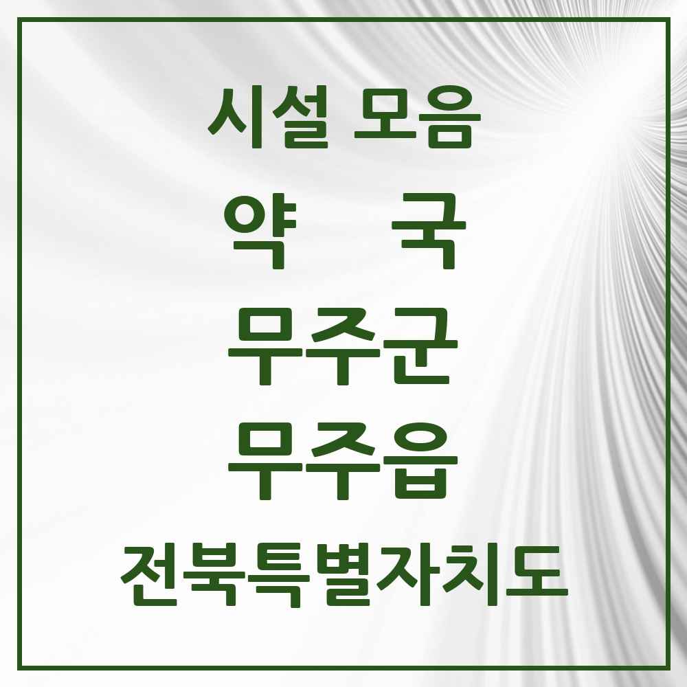 2025 전북특별자치도 무주군 무주읍 약국 목록 7곳