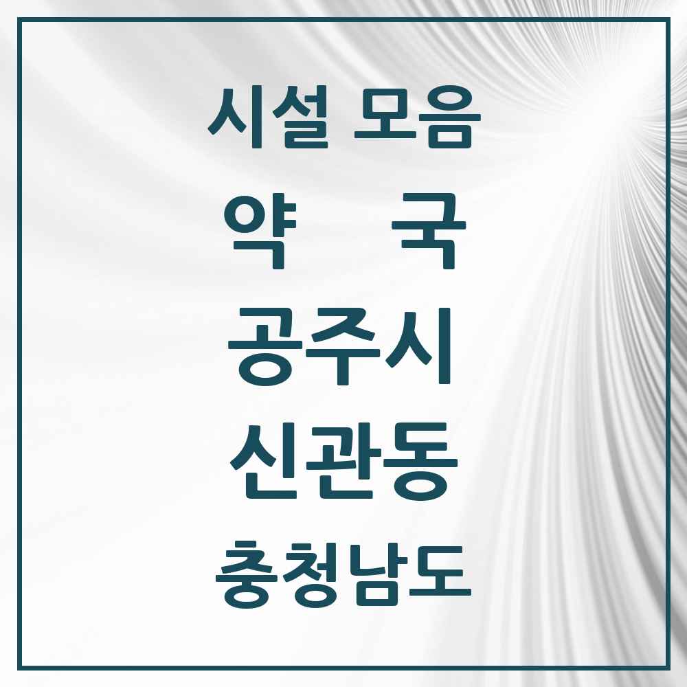 2025 충청남도 공주시 신관동 약국 목록 19곳