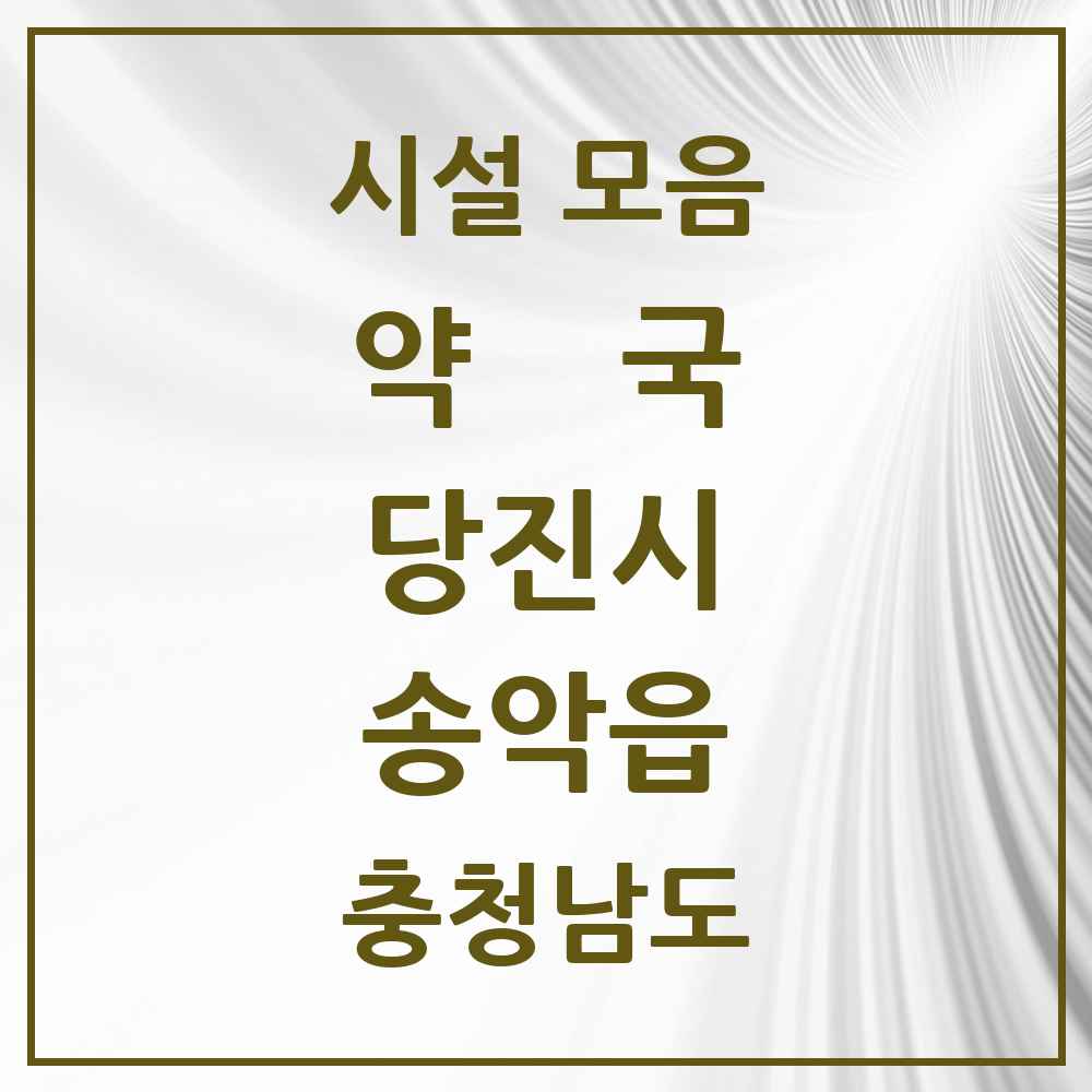 2025 충청남도 당진시 송악읍 약국 목록 8곳