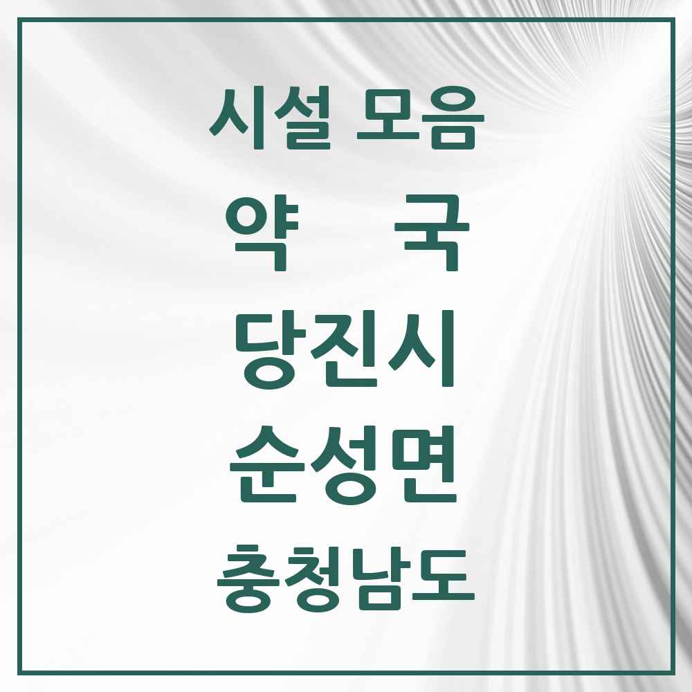 2025 충청남도 당진시 순성면 약국 목록 1곳