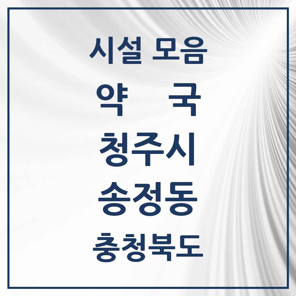 2025 충청북도 청주시 송정동 약국 목록 1곳