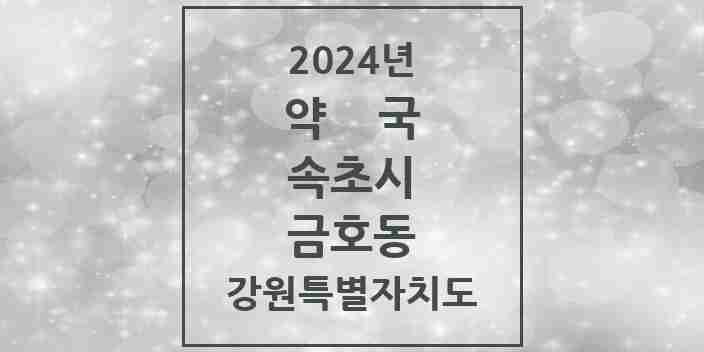 2024 금호동 약국 모음 2곳 | 강원특별자치도 속초시 추천 리스트