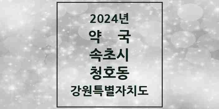 2024 청호동 약국 모음 1곳 | 강원특별자치도 속초시 추천 리스트