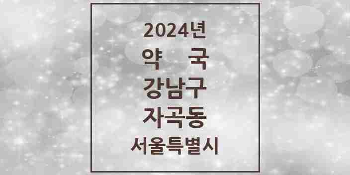 2024 자곡동 약국 모음 6곳 | 서울특별시 강남구 추천 리스트