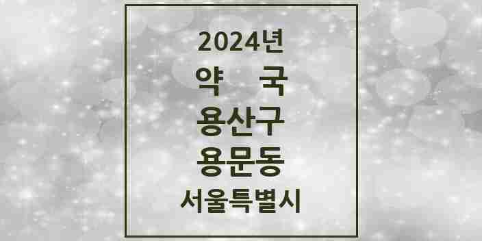 2024 용문동 약국 모음 1곳 | 서울특별시 용산구 추천 리스트