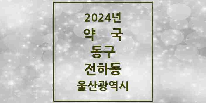 2024 전하동 약국 모음 27곳 | 울산광역시 동구 추천 리스트