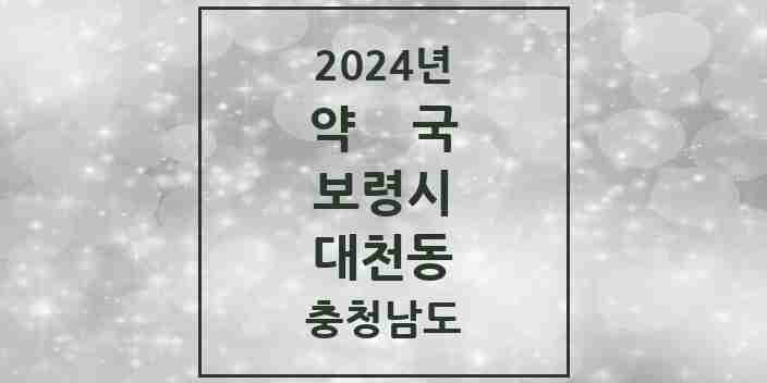 2024 대천동 약국 모음 23곳 | 충청남도 보령시 추천 리스트