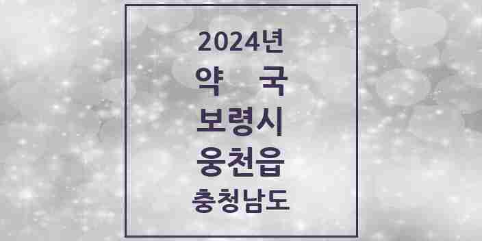 2024 웅천읍 약국 모음 5곳 | 충청남도 보령시 추천 리스트