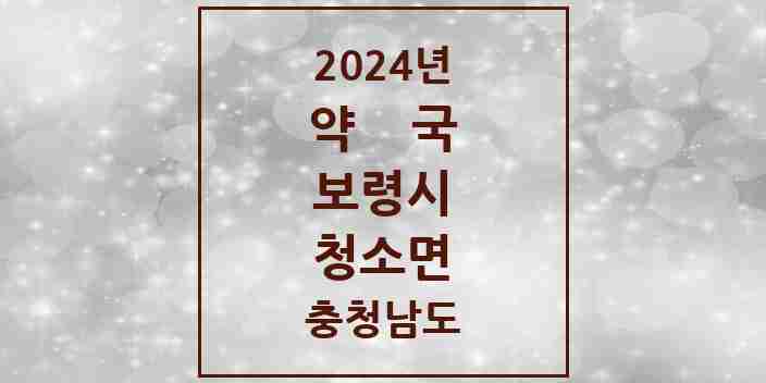 2024 청소면 약국 모음 1곳 | 충청남도 보령시 추천 리스트