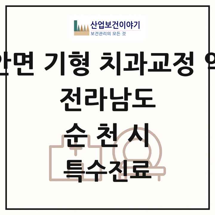 2026 전라남도 순천시 선천성 악안면 기형 치과교정 악정형 기관 의원·병원 목록 1곳