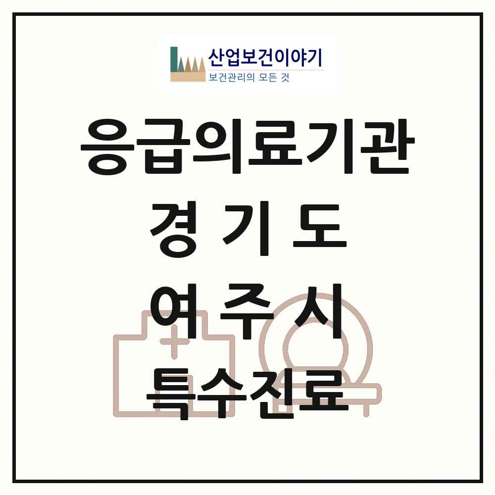 2025 경기도 여주시 응급의료기관 의원·병원 목록 1곳