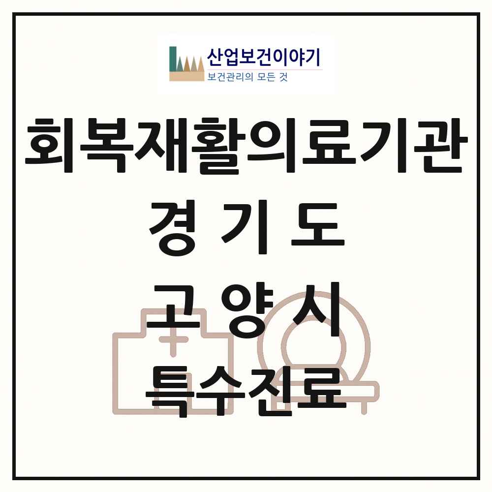 2025 경기도 고양시 회복기 재활의료기관 의원·병원 목록 2곳
