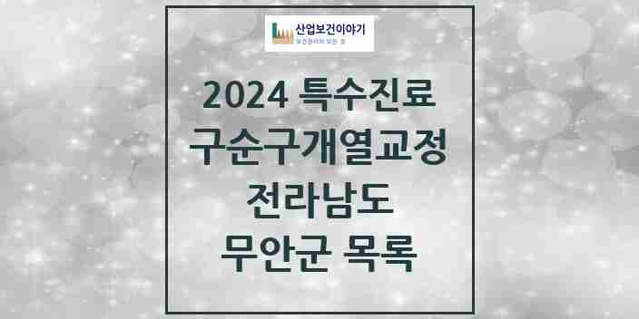 2024 무안군 구순구개열 등 치과교정 및 악정형 치료 실시기관 의원·병원 모음 0곳 | 전라남도 추천 리스트 | 특수진료