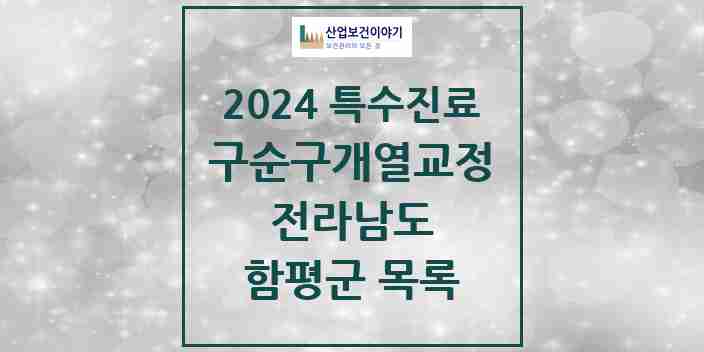 2024 함평군 구순구개열 등 치과교정 및 악정형 치료 실시기관 의원·병원 모음 0곳 | 전라남도 추천 리스트 | 특수진료