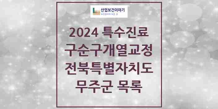 2024 무주군 구순구개열 등 치과교정 및 악정형 치료 실시기관 의원·병원 모음 0곳 | 전북특별자치도 추천 리스트 | 특수진료