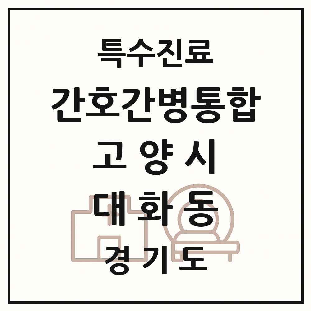 2025 경기도 고양시 대화동 간호간병통합서비스 제공기관 의원·병원 목록 1곳