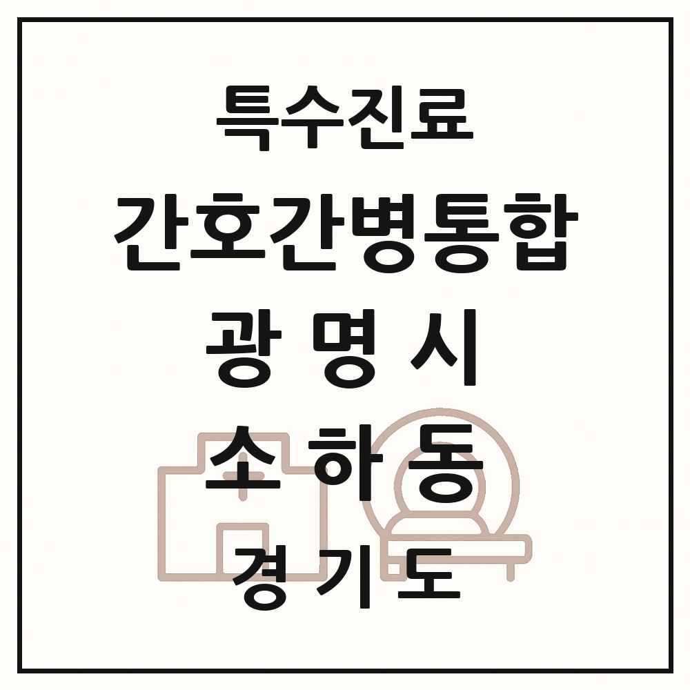 2025 경기도 광명시 소하동 간호간병통합서비스 제공기관 의원·병원 목록 1곳