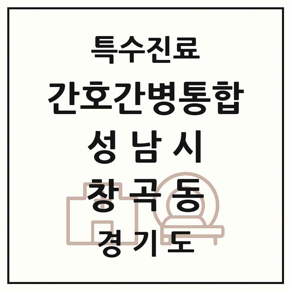 2025 경기도 성남시 창곡동 간호간병통합서비스 제공기관 의원·병원 목록 1곳